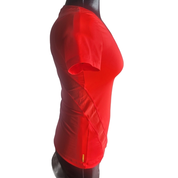 Lole Activewear Red Scoop Neck T-shirt XS - Picture 4 of 7